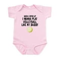 thumbnail image 1 of CafePress - Volleyball Like My Daddy Body Suit - Baby Light Bodysuit, Size Newborn - 24 Months, 1 of 4