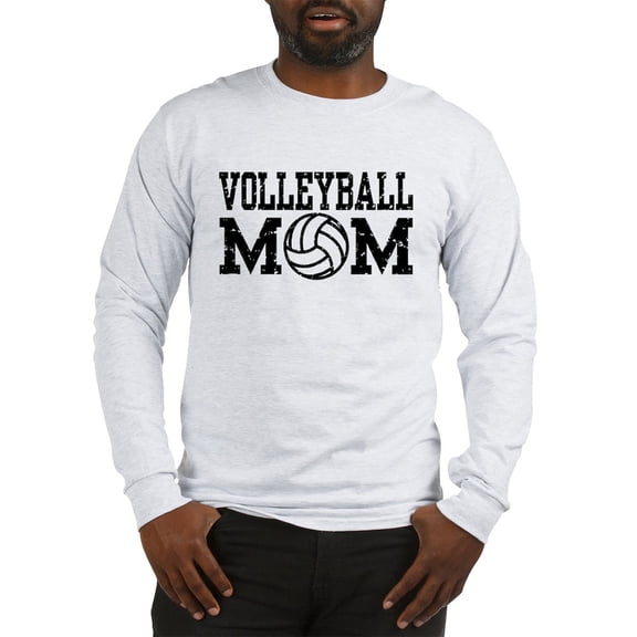 CafePress - Volleyball Mom Long Sleeve T Shirt - Unisex Cotton Long Sleeve T-Shirt