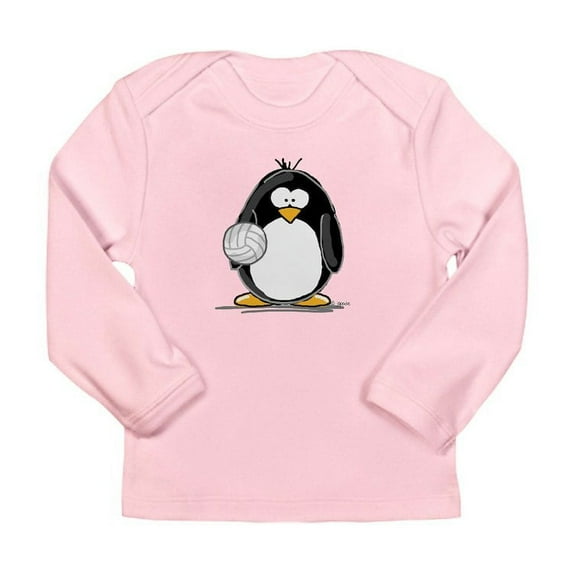 CafePress - Volleyball Penguin Long Sleeve Infant T Shirt - Long Sleeve Infant T-Shirt