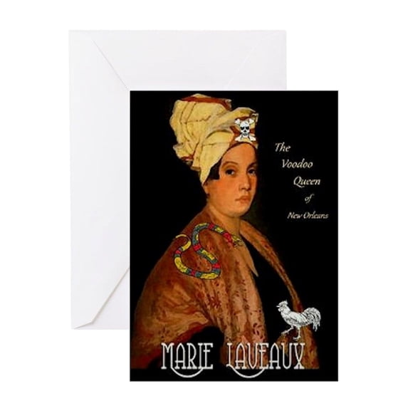 CafePress - Voodoo Queen - Greeting Card, Blank Inside Matte