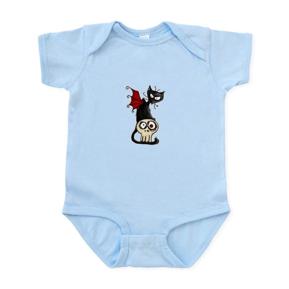 CafePress - Voodoodle Fang Kitty Infant Bodysuit - Baby Light Bodysuit, Size Newborn - 24 Months