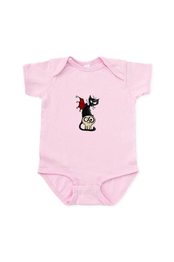 - Voodoodle Fang Kitty Infant Bodysuit - Baby Light Bodysuit, Size Newborn - 24 Months