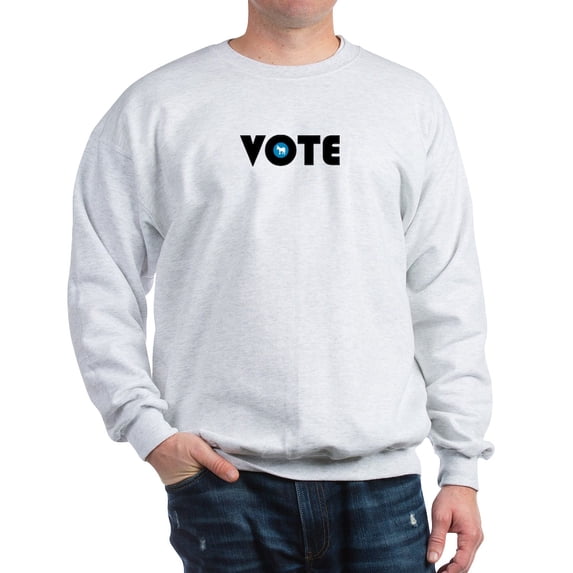 CafePress - Vote Blue Sweatshirt - Crew Neck Sweatshirt
