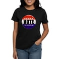 thumbnail image 1 of CafePress - Vote Button T Shirt - Women's Traditional Fit Dark T-Shirt, 1 of 4