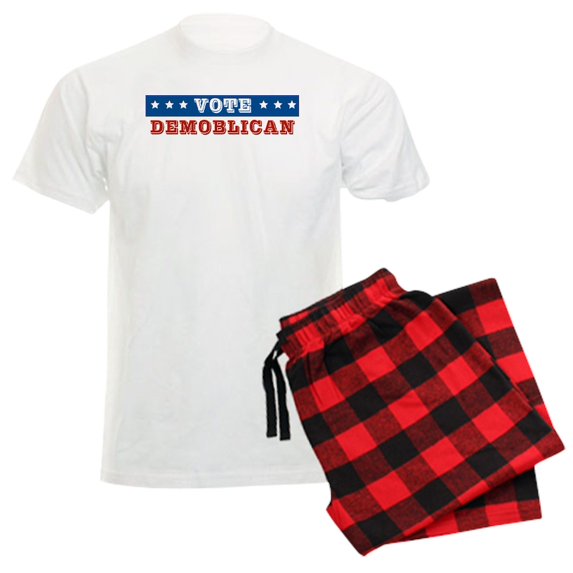CafePress - Vote Demoblican Pajamas - Men's Light Loose Fit Cotton Pajama Set