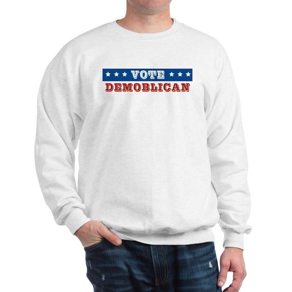 CafePress - Vote Demoblican Sweatshirt - Crew Neck Sweatshirt