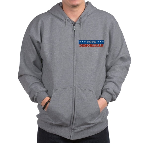 CafePress - Vote Demoblican Sweatshirt - Zip Hoodie, Classic Hooded Sweatshirt with Metal Zipper