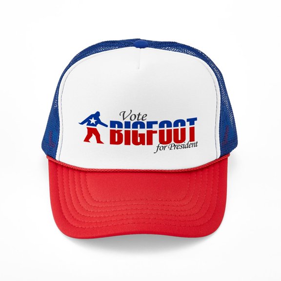 CafePress - Vote For Bigfoot - Adjustable Unisex Printed Trucker Hat with Mesh Back