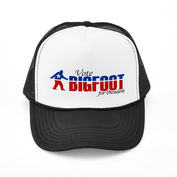 CafePress - Vote For Bigfoot - Adjustable Unisex Printed Trucker Hat with Mesh Back