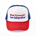 thumbnail image 1 of CafePress - Vote Independent - Adjustable Unisex Printed Trucker Hat with Mesh Back, 1 of 10