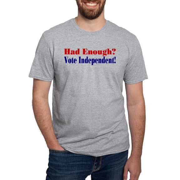 CafePress - Vote Independent Fitted T Shirt - Fitted T-Shirt, Vintage Fit Soft Cotton Tee