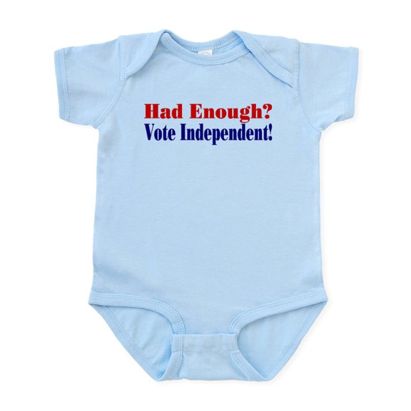 CafePress - Vote Independent Infant Bodysuit - Baby Light Bodysuit, Size Newborn - 24 Months