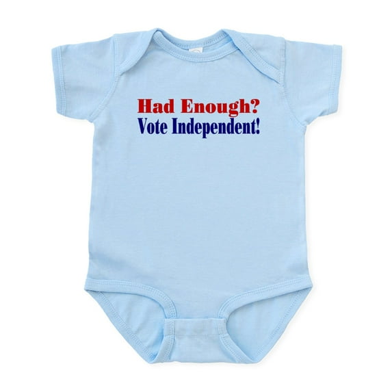 CafePress - Vote Independent Infant Bodysuit - Baby Light Bodysuit, Size Newborn - 24 Months