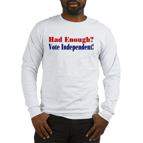 CafePress - Vote Independent Long Sleeve T Shirt - Unisex Cotton Long Sleeve T-Shirt