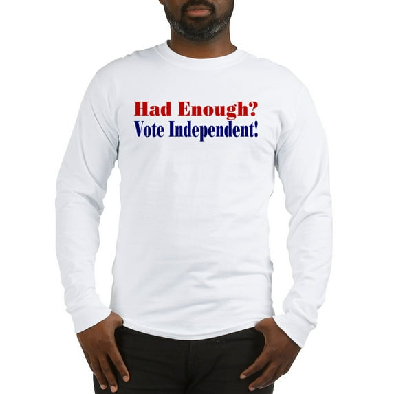 CafePress - Vote Independent Long Sleeve T Shirt - Unisex Cotton Long Sleeve T-Shirt