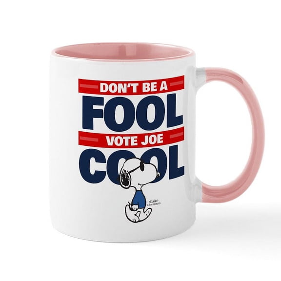 CafePress - Vote Joe Cool Mugs - 11 oz Ceramic Mug - Novelty Coffee Tea Cup