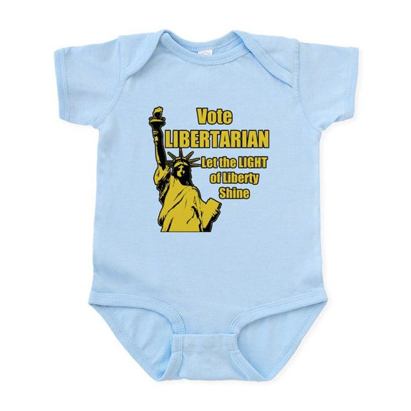 CafePress - Vote Libertarian Infant Bodysuit - Baby Light Bodysuit, Size Newborn - 24 Months