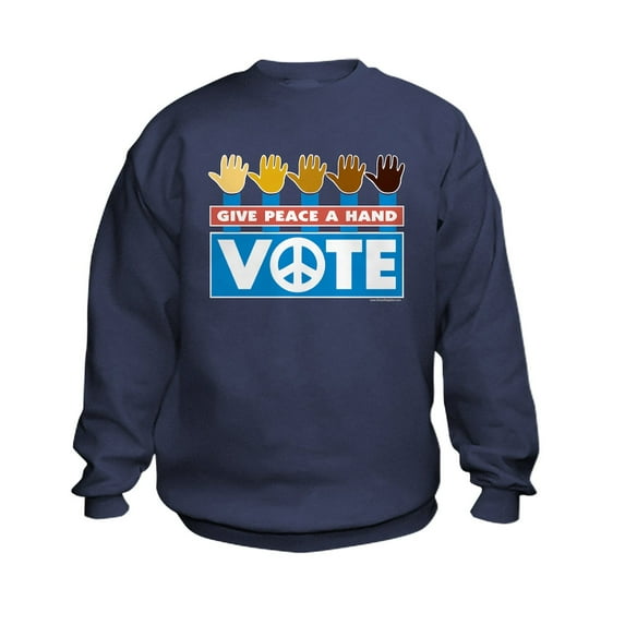 CafePress - Vote Peace Kids Sweatshirt - Kids Sweatshirt, Youth Crew Neck Sweatshirt