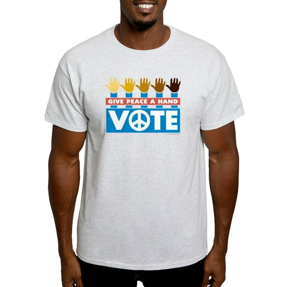CafePress - Vote Peace Light T Shirt - Light T-Shirt - CP