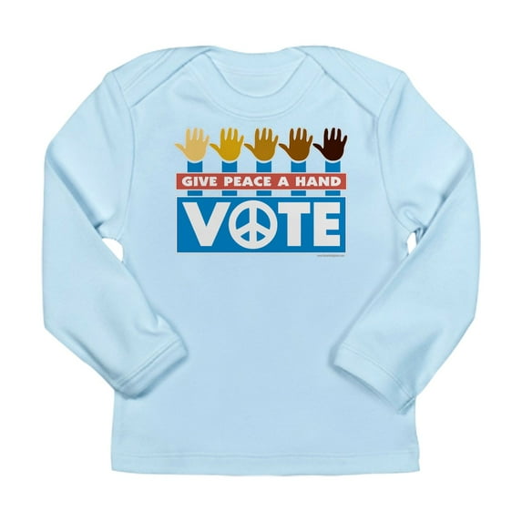 CafePress - Vote Peace Long Sleeve Infant T Shirt - Long Sleeve Infant T-Shirt