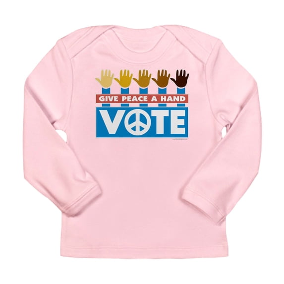 CafePress - Vote Peace Long Sleeve Infant T Shirt - Long Sleeve Infant T-Shirt