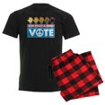 thumbnail image 1 of CafePress - Vote Peace Men's Dark Pajamas - Men's Dark Loose Fit Cotton Pajama Set, 1 of 7