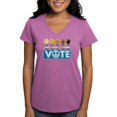 thumbnail image 1 of CafePress - Vote Peace Women's V Neck Dark T Shirt - Women's V-Neck Dark T-Shirt, 1 of 4