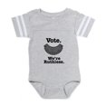 thumbnail image 1 of CafePress - Vote We're Ruthless Ruth Ba - Cute Infant Baby Football Bodysuit, 1 of 3