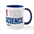 thumbnail image 1 of CafePress - Vote Your Conscience Mugs - 11 oz Ceramic Mug - Novelty Coffee Tea Cup, 1 of 6
