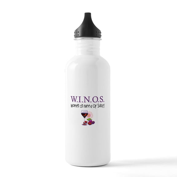 CafePress - W.I.N.O.S. Sanity Water Bottle - Stainless Steel Water Bottle, Sports Bottle, 1.0L