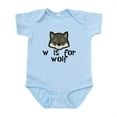 thumbnail image 1 of CafePress - W Is For Wolf Body Suit - Baby Light Bodysuit, Size Newborn - 24 Months, 1 of 4