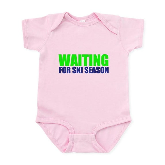 CafePress - WAITING FOR SKI SEASON Body Suit - Baby Light Bodysuit, Size Newborn - 24 Months