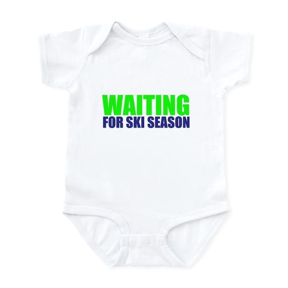 CafePress - WAITING FOR SKI SEASON Body Suit - Baby Light Bodysuit, Size Newborn - 24 Months