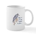 thumbnail image 1 of CafePress - WALK TOGETHER IN PEACE Mugs - 11 oz Ceramic Mug - Novelty Coffee Tea Cup, 1 of 4