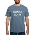 thumbnail image 1 of CafePress - WANNA PLAY? 6 Women's Dark T Shirt - Mens Comfort Colors Shirt, 1 of 5