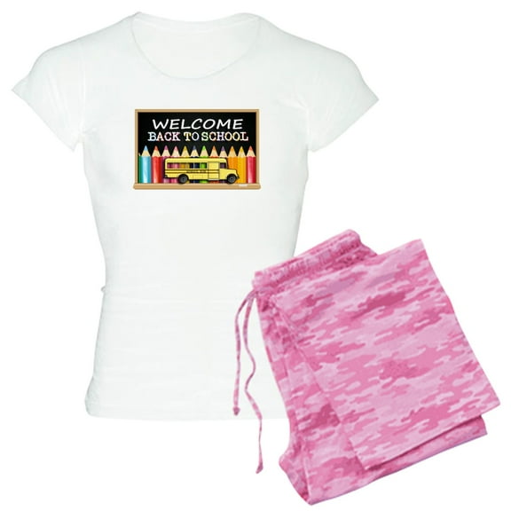 CafePress - WELCOME BACK TO SCHOOL BUS - Women's Light Pajamas