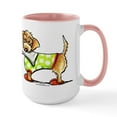 thumbnail image 1 of CafePress - WH Dachshund Apple Large Mug - 15 oz Ceramic Large White Novelty Mug, 1 of 4