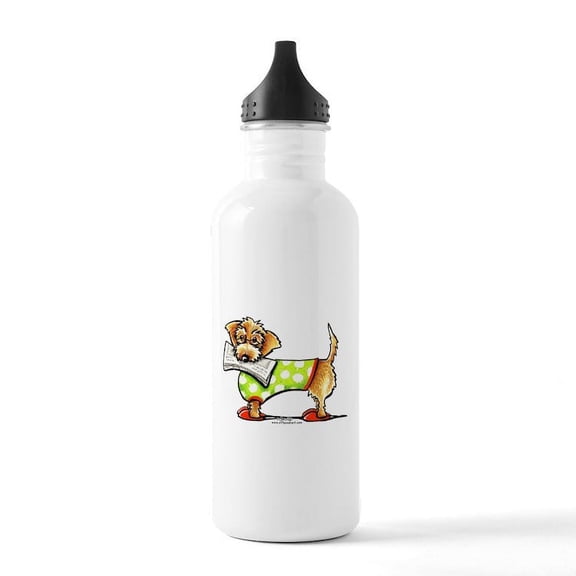 CafePress - WH Dachshund Apple Stainless Water Bottle 1 - Stainless Steel Water Bottle, Sports Bottle, 1.0L