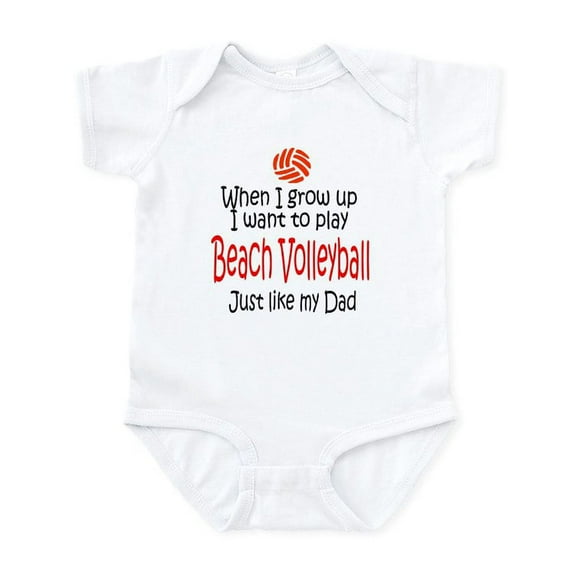 CafePress - WIGU Beach Volleyball Dad Infant Bodysuit - Baby Light Bodysuit, Size Newborn - 24 Months