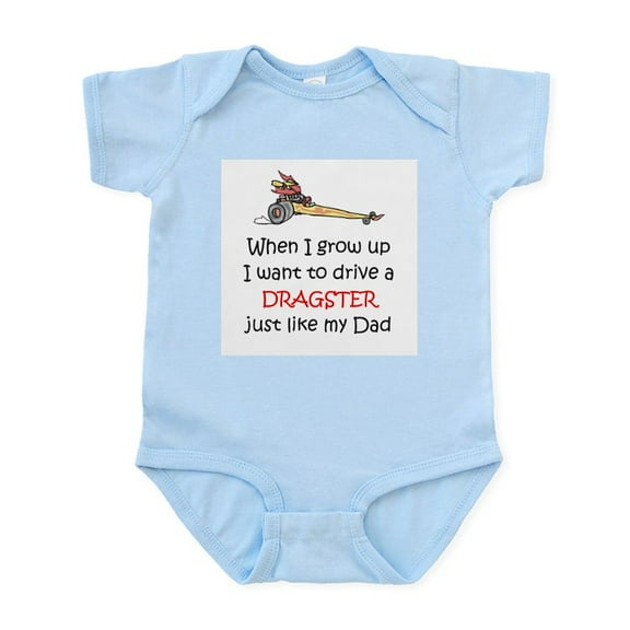 CafePress - WIGU Dragster Dad Infant Bodysuit - Baby Light Bodysuit, Size Newborn - 24 Months