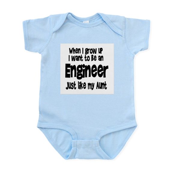 CafePress - WIGU Engineer Aunt Infant Bodysuit - Baby Light Bodysuit, Size Newborn - 24 Months