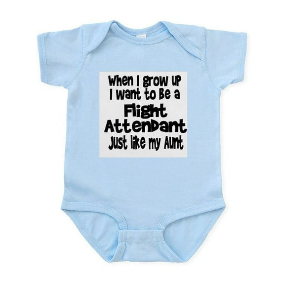 CafePress - WIGU Flight Attendant Aunt Infant Bodysuit - Baby Light Bodysuit, Size Newborn - 24 Months