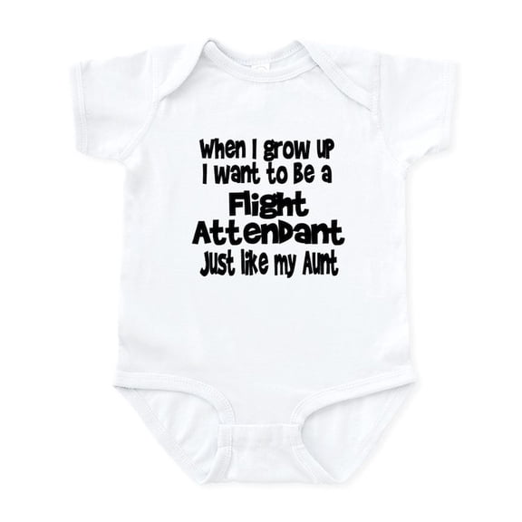 CafePress - WIGU Flight Attendant Aunt Infant Bodysuit - Baby Light Bodysuit, Size Newborn - 24 Months