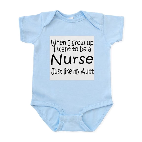 CafePress - WIGU Nurse Aunt Infant Bodysuit - Baby Light Bodysuit, Size Newborn - 24 Months