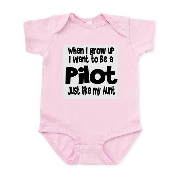 CafePress - WIGU Pilot Aunt Infant Bodysuit - Baby Light Bodysuit, Size Newborn - 24 Months