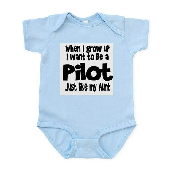 CafePress - WIGU Pilot Aunt Infant Bodysuit - Baby Light Bodysuit, Size Newborn - 24 Months