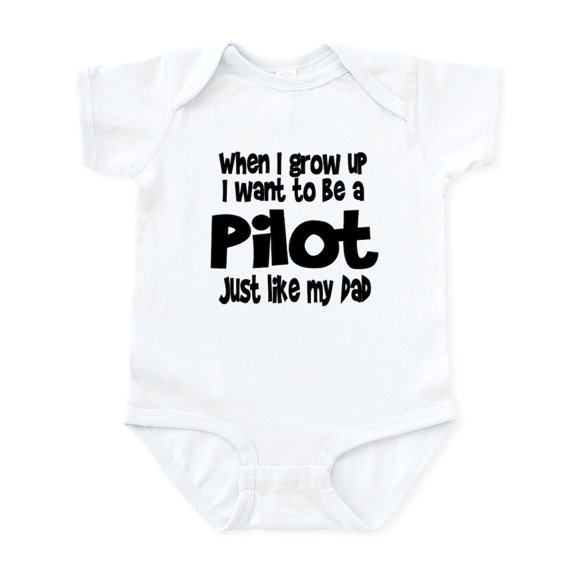 CafePress - WIGU Pilot Dad Infant Bodysuit - Baby Light Bodysuit, Size Newborn - 24 Months