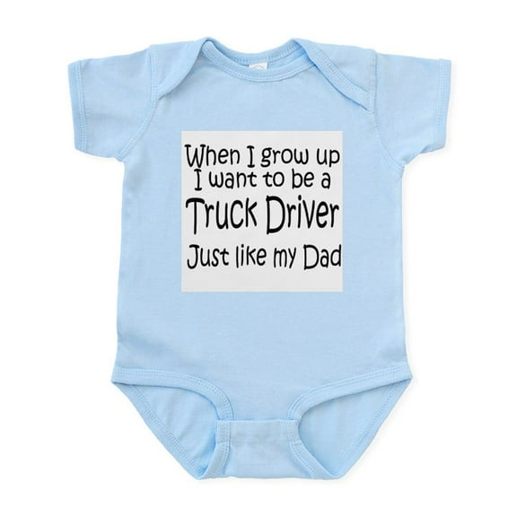 CafePress - WIGU Trucker Dad Infant Bodysuit - Baby Light Bodysuit, Size Newborn - 24 Months