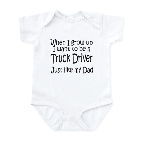 CafePress - WIGU Trucker Dad Infant Bodysuit - Baby Light Bodysuit, Size Newborn - 24 Months