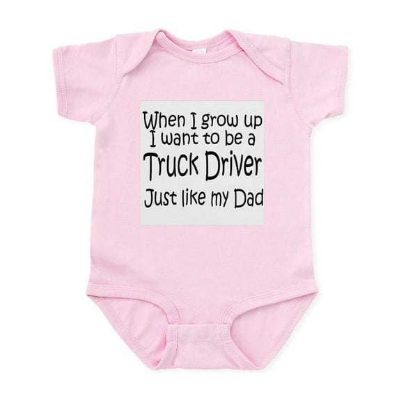 CafePress - WIGU Trucker Dad Infant Bodysuit - Baby Light Bodysuit, Size Newborn - 24 Months